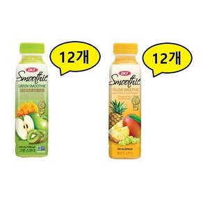 오케이에프 그린스무디 12개 + 옐로우스무디 12개 총24개(350ml)