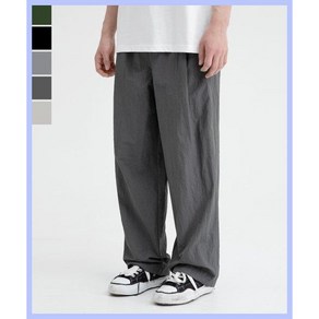 BRENSON NYLON ONE TUCK WIDE PANTS ( 5Colo )