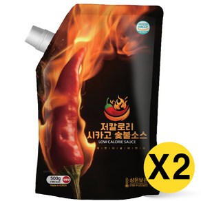 아이엠소스 저칼로리 숯불바베큐치킨소스 매운, 500g, 2개