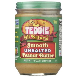 TEDDIE PEANUT BUTTER Unsalted Peanut Butter 16 OZ