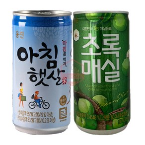 초록매실 180ml 30캔 + 아침햇살 180ml 30캔 / 총 60캔, 60개