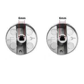 가스렌지 호환부품 스토브 제어 노브 가스 호브 금속 레인지 버너 스위치 버튼 아연 합금 오븐 교체 1 개 2 6mm 8mm