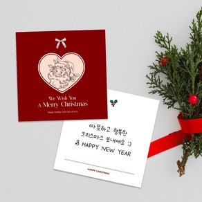 [당일출고] 크리스마스카드 성탄절 엽서 30매 xmas 메세지 연말 카드 편지 패키지 데코