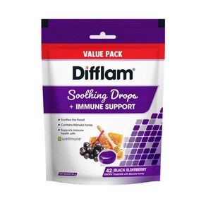 디플램 수딩 블랙 엘더베리 사탕 42개입 Difflam Soothing Eldebey Dops, 0, 1개, 92g