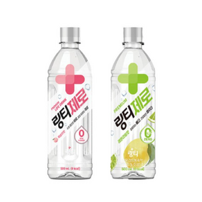 링티제로 복숭아12개+라임12개, 24개, 500ml