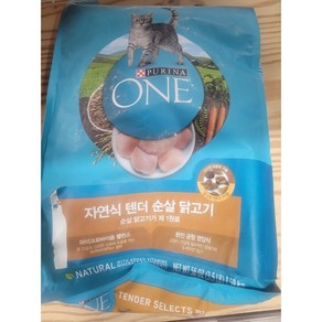 퓨리나 원캣 고양이 건식사료 자연식 텐더 닭고기/연어 2종 1.59kg, 닭, 1개