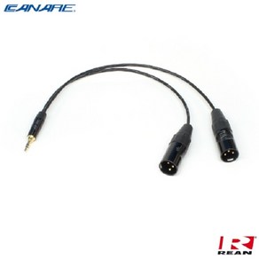 카나레 Y 케이블 1m (CR-2B-3C2M01) 3.5mm Steeo to (2)XLR(Male) 타입, 1개