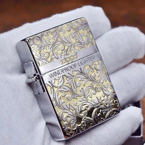 오리지널 정품 미국 ZIPPO1935 외부 힌지 클래식 Tang Cao Zhibao Keosene 라이터