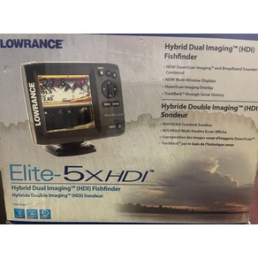 Lowance Elite- 5 XHDI 어군 탐지기 브랜드 새 제품, 1개