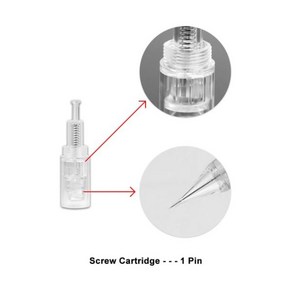오토 MTS 기계 니들 롤러 펜 9/12/24/36/42/나노 전기 MTS용 총검 카트리지/스크류 카트리지 마이크로 10 개 112341, Scew 10개 1 Pin