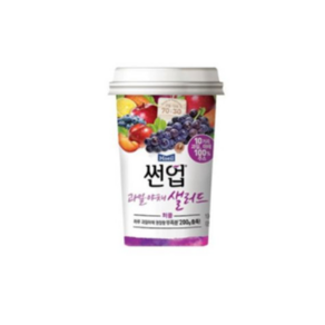 썬업 과일야채샐러드 190ml 퍼플X10컵, 10개