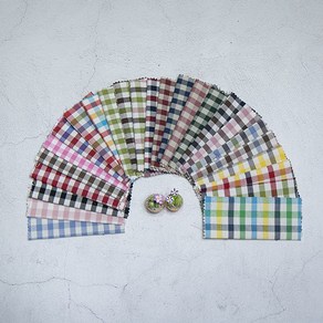 원단킹 면20수] 선염해지 8mm 심플리체크 25colo (9025009), 78.네이비그린블루옐로우, 1개