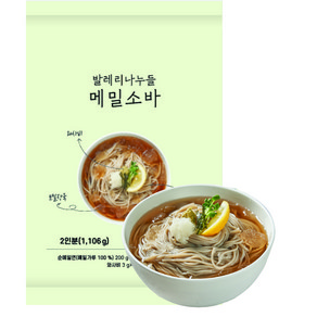 발레리나누들 100%메밀 메밀소바(2인분) 1봉, 1개, 720g