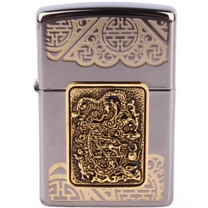 ZIPPO 지포라이터 EMPEROR BK 오일포함