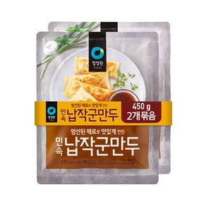 (기획)청정원 민속납작군만두 450g 4개