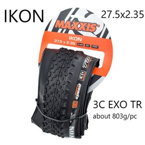 자전거 타이어 로드 MTBMAXXIS-29 MTB 자전거 타이어 26*2.2 EXOTR 튜브리스 산악 부품 IKON Rekon 1 개, 1개