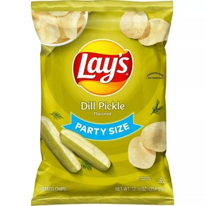 [미국직배송]레이스 피클맛 감자칩 대용량 354.3g Lay's Potato Chips Dill Pickle Flavor Party