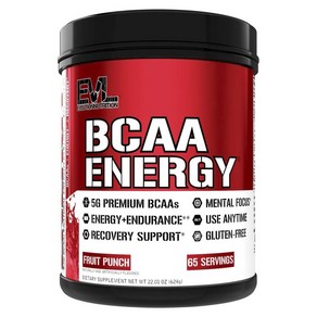 EVLUTIONNUTRITION BCAA 에너지 프루트펀치, 624g, 1개