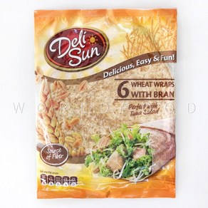 스페인 델리썬 통밀 또띠아 6윗랩 위드 브랜 6 Wheat wraps tortillas 360g