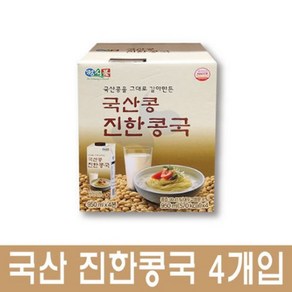 정식품 국산콩 진한콩국 950ml X 4, 4개