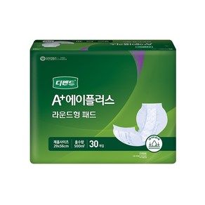 유한킴벌리 남녀공용 디펜드 속 기저귀 라운드형 성인기저귀/패드 대형, FREE(onesize), 30개입, 6개