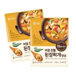 아워홈 바로 전통 된장찌개 양념 120g x3개, 3개