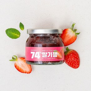 잼민트 74% 통딸기잼, 1개, 165g