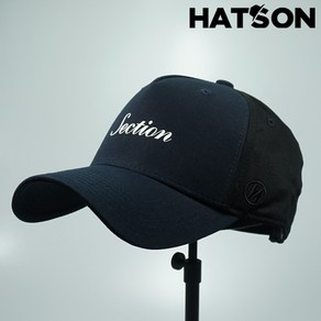 [햇츠온]J0SM231NY HatsON 브랜드 남자 여자 무지 심플 레터링 스트랩 스트럭쳐 하드 볼캡 야구 모자 AD