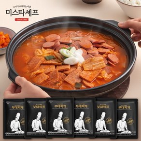 [KT알파쇼핑]미스타셰프 부대찌개 600g x 6팩, 6개