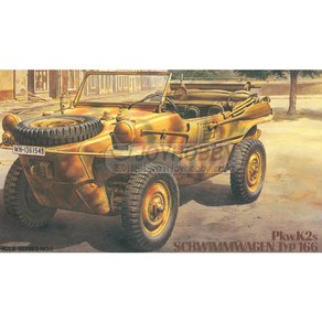 타미야 1/48 Pkw.K2s Schwimmwagen Type 166 프라모델 군용지프 32506, 1개