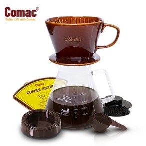 자기커피드립세트800ml (DN6) [커피필터/커피드리퍼/유리포트/핸드드립/드립커피/드립용품/커피용품], 1개