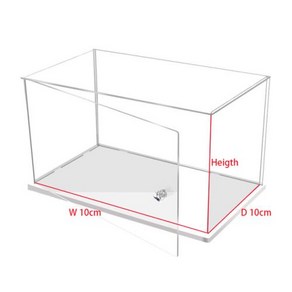 피규어 아크릴 디스플레이 케이스 호환 박스 투명 조리대 정리함 방진 장난감 수집품 건담 자동차 모델 레고 블라인드, height 10cm, 1개, [01] 10x10cm