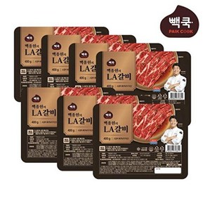 백종원 빽쿡 LA갈비 400g 엄선한 소갈비 원육 단짠 단짠 간편한 한끼!, 없음, 7개