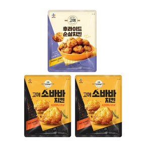 소바바치킨 순살 x2 + 후라이드 순살치킨, 1개, 375g