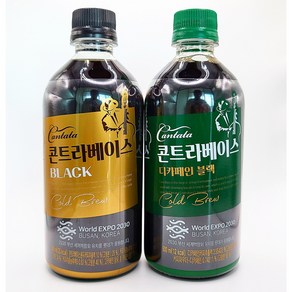 칸타타 콘트라베이스 500ml 디카페인 블랙 6개 + 콜드브루 블랙 6개, 1세트