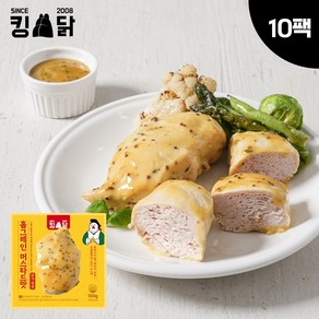 킹닭 홀그레인 머스타드맛 닭가슴살, 10개, 100g