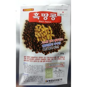 [가람종묘사] 흑땅콩 씨앗(영양성분이 우수한 검정색 땅콩), 1개