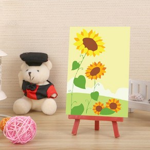 DIY명화그리기 세트 그림 색칠 유화 취미 미니, A46-미니해바라기, 1개