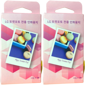 LG 포켓포토 전용 인화지, 일반인화지 2박스(60매), 60매