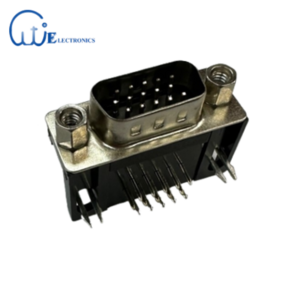 DS1038-15M(숫놈) D-SUB 디서브 콘넥터 3열 PCB용 R/A 15pin, 1개