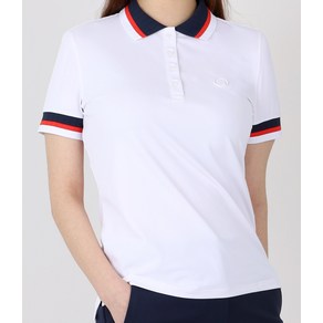 매장정품 지포어 GFORE PLEATED COLLAR & CUFF POLO G4LS23K802-SNO 여성 플리츠 칼라 커프 폴로 1517767