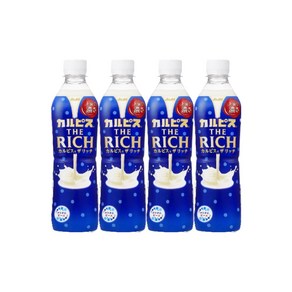 일본 아사히 칼피스 더 리치 음료 490ml, 4개