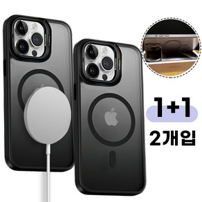 마그네틱 케이스 맥세이프 휴대폰 케이스 1+1 아이폰용 14po-16po