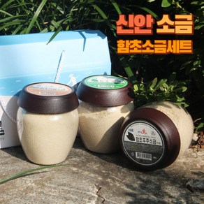 신안소금 함초소금 1.2kg(400gX3개)구운소금 마늘소금 선물세트, 3개, 400g