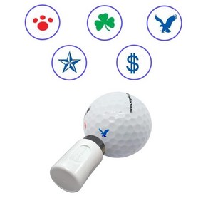 Asbi Golf 골프공 스탬프 도장 볼마커 골프공 커스텀, 곰 발바닥, 1개
