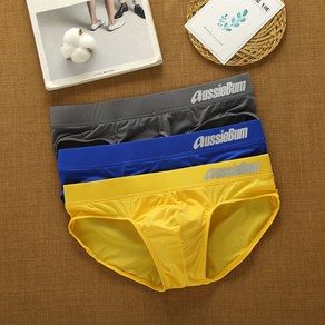 Gujiao 남성 트레이닝 언더웨어 팬티 삼각 속옷 aussiebum 세트3장