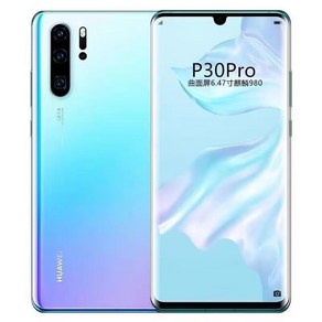 화웨이 Huawei P30 Po 256GB 라이카 쿼드카메라 공기계 듀얼심 효도폰 무음, 8GB+256GB, P30po 곡면 스크린, 라이트 블루