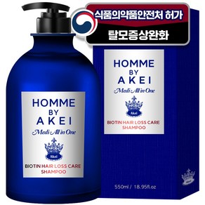 아케이 옴므 메디올인원 비오틴 탈모샴푸 센스페로몬향 550ml 1개