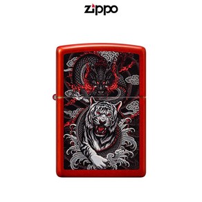 ZIPPO 48933 DRAGON TIGER 지포 용 호랑이 라이터 방풍 오일 용호상박 선물 불 스모킹 끽연 EDC 한강사