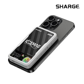 Sharge 아이스매그 휴대용 애플 보조 배터리 10000mAh / ICEMAG Magnetic Power Bank 10000mAh